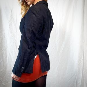 Linen-look Black Zara Man Sportcoat